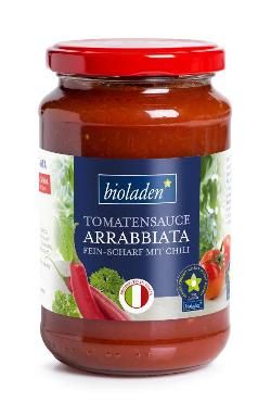 Produktfoto zu Bioladen Tomatensauce Arrabbiata - 340g