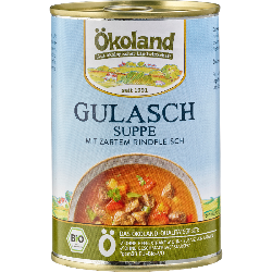 Produktfoto zu Ökoland Gulaschsuppe - 400g