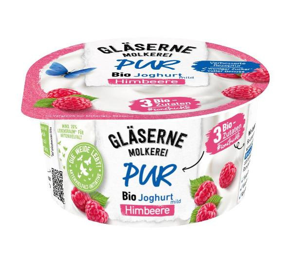 Produktfoto zu Joghurt pur Himbeere, 3,8% - 150g