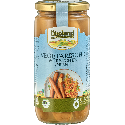 Produktfoto zu Ökoland Vegetarische Würstchen pikant - 200g