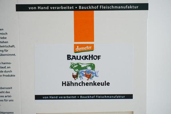 Produktfoto zu Bauckhof Hähnchenkeule - 2 Stück