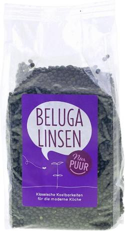 Produktfoto zu Nur Puur Beluga Linsen - 500g