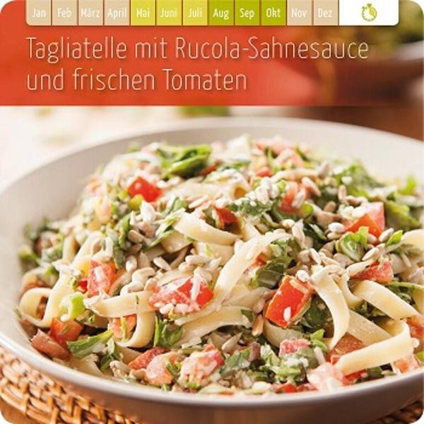 Produktfoto zu Tagliatelle mit Rucola-Sahnesauce & frischen Tomaten