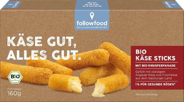 Produktfoto zu TK - Followfood Käse Sticks - 160g