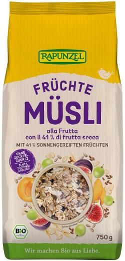 Produktfoto zu Rapunzel Früchte Müsli - 750g