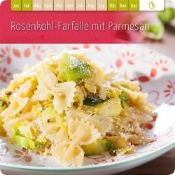 Produktfoto zu Rosenkohl-Farfalle mit Parmesan