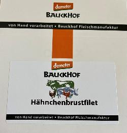 Produktfoto zu Bauckhof Hähnchenbrustfilet 2er - ca. 400g