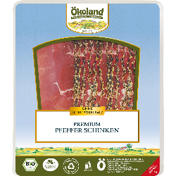 Produktfoto zu Ökoland Premium Pfefferschinken - 70g