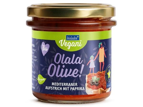 Produktfoto zu Bioladen Vegani Brotaufstrich Olala Olive - 140 g