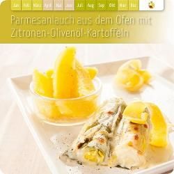 Produktfoto zu Parmesanlauch aus dem Ofen mit Zitronen-Olivenöl-Kartoffeln