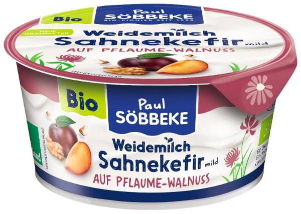 Produktfoto zu Sahne Kefir Pflaume-Walnuss - 150g