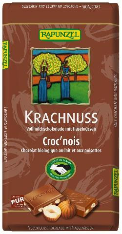 Produktfoto zu Rapunzel Krachnuss Vollmilch Schokolade - 100g