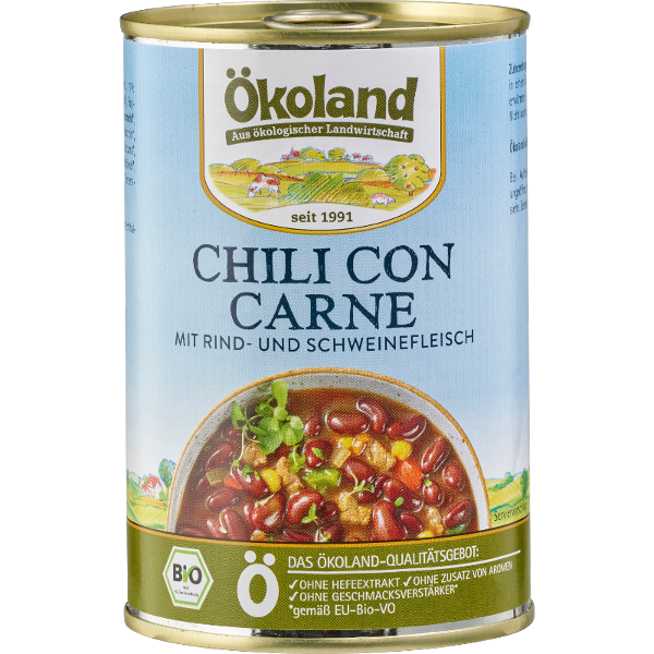 Produktfoto zu Ökoland Chili con Carne - 400g