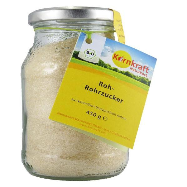 Produktfoto zu Kornkraft Roh-Rohrzucker im Mehrwegglas - 450g