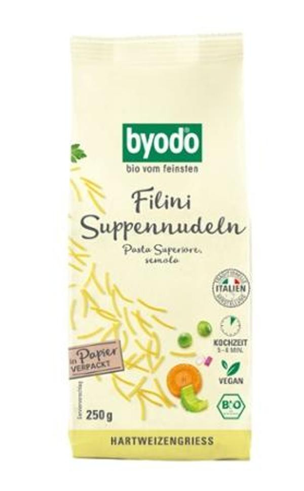 Produktfoto zu Byodo Filini Suppennudeln semola - 250g