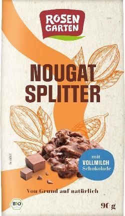 Produktfoto zu Rosengarten Nougat Splitter - 90g