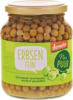 Produktfoto zu Nur Puur Erbsen - 350g