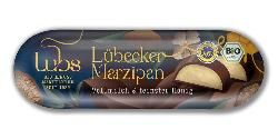 Produktfoto zu Lubs Marzipanbrot Vollmilchschokolade - 50g