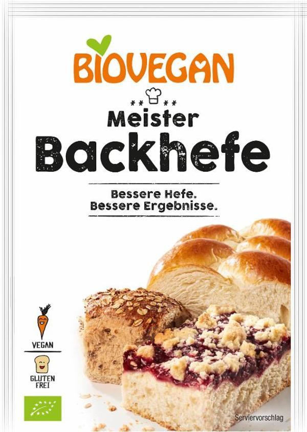 Produktfoto zu Biovegan Hefe Meisterhefe - 7g