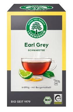 Produktfoto zu Lebensbaum Earl Grey Schwarztee - 20 x 2g