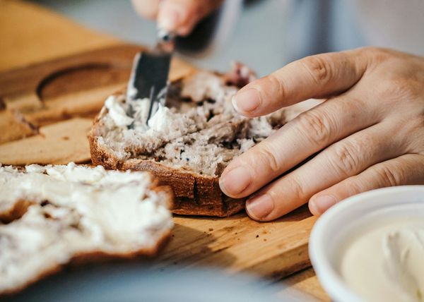 Frischkäse als Brotaufstrich