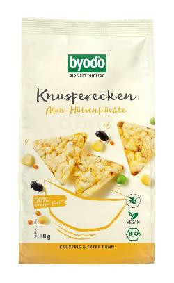 Produktfoto zu Byodo Knusperecken Mais Hülsenfrüchte - 90g