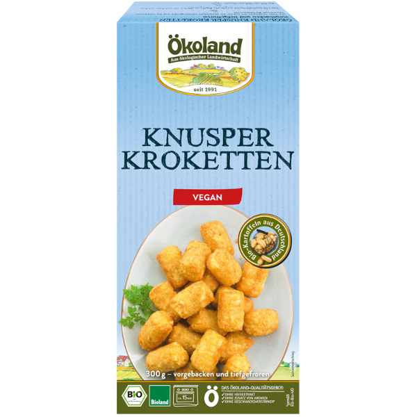 Produktfoto zu TK - Ökoland Knusper Kroketten - 300g