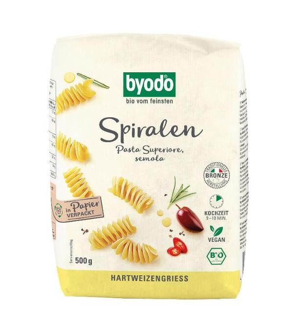 Produktfoto zu Byodo Spiralen semola - 500g