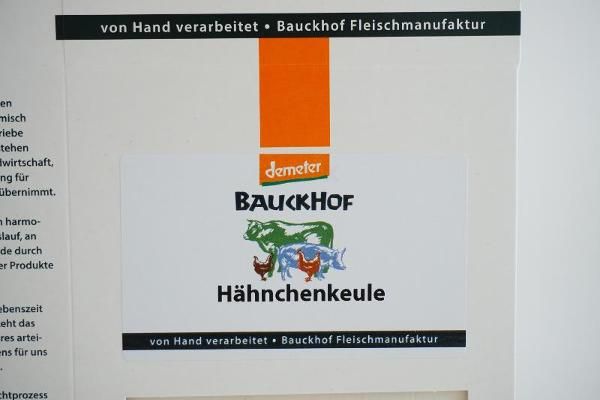 Produktfoto zu Bauckhof Hähnchenkeule - 2 Stück