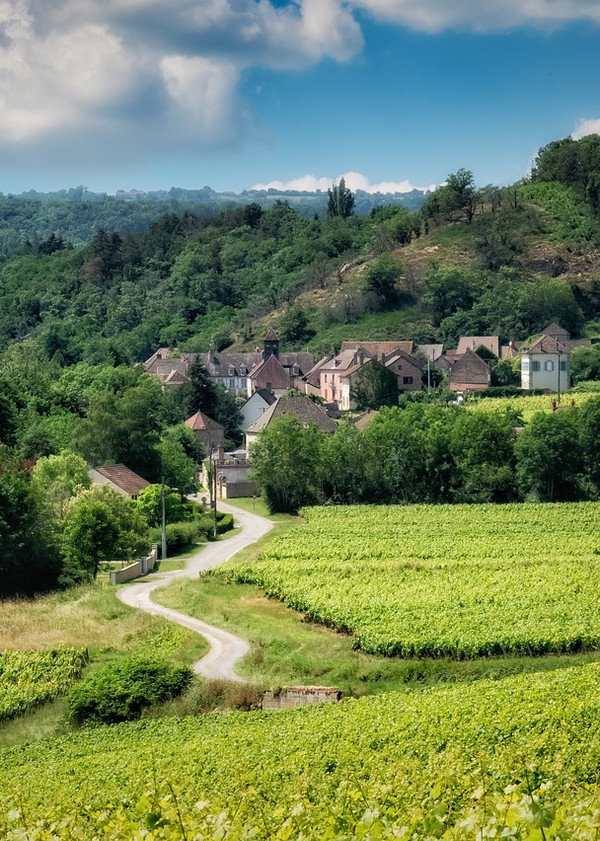 Burgund Landschaft