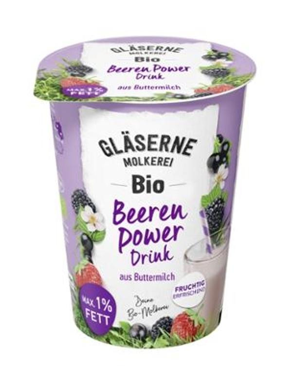 Produktfoto zu Gläserne Molkerei Buttermilchdrink Beeren Power - 500g